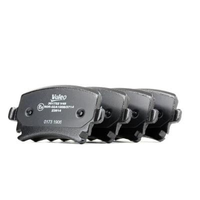 Image de VALEO 301752 Jeu de plaquettes frein FIRST Essieu arrière contact signal d&#039;usure exclu avec tôle anti bruit AUDI: A6 C6 Berline, Allroad
