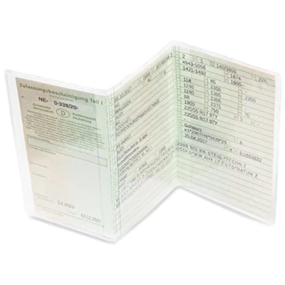 Image de Coque de Protection Transparente en 3 Parties pour Ticket Voiture, fabriquée Allemagne, et ajustée, étui Carte d&#039;identité