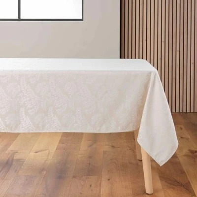 Image de douceur d&#039;intérieur, Nappe Rectangle (140 x 240 cm) Doriane Naturel, Jacquard