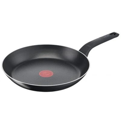 Image de Tefam Easy Cook &amp; Clean Lot 2 poêles 24/28 cm, Revêtement antiadhésif, Facile à nettoyer, Thermo Signal™, Base de diffusion, Cuisson saine et sûre, Fabriqué en France B5549002