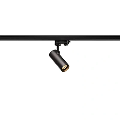Image de SLV 152960 50 triphasé, projecteur Plafond, plafonnier, Rails, éclairage d&#039;intérieur/3000K 11W 750lm 35 degrés, Aluminium, 11 W, Helia Spot 3000K LED intérieur Noir, 3 Phasen System