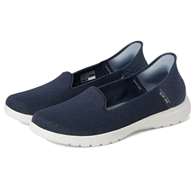 Image de Skechers Femme 136542 NVY Chaussures décontractées, Tissu Bleu Marine, 41 EU