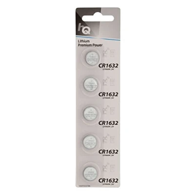 Image de HQRP 5 Piles Bouton Lithium Batteries CR1632 pour Polar FT4, FT4F, FT7, FT7M Moniteur de fréquence Cardiaque