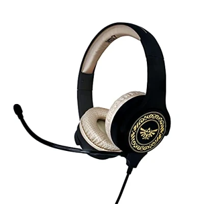 Image de OTL Technologies Zelda Casque interactif, Filaire, Microphone Inclus, pour Enfants (Produit sous Licence Officielle) Black 5055371623469