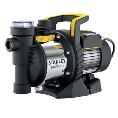 Image de Perel SXGP900XFE Pompe Autoamorçante pour Eaux Claires (900 W, Débit max. 3.600 l/h, Hauteur d&#039;élévation 42 m) Jaune/Noir