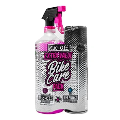Image de Muc Off Kit de Nettoyage Vélo avec Deux Produits d&#039;Entretien Nettoyez et Protégez votre Comprend 1 Litre Produit Nettoyant pour 500ml Spray Protection Après Lavage
