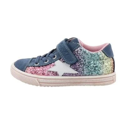 Image de Lurchi Salita Baskets basses Dark blue/multicoloured pour enfants, Taille: 26, blue/multi coloured Cuir / matière synthétique