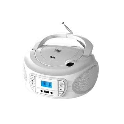 Image de Lecteur Radio CD USB FM 87.5 108Mhz, CD/CD R/CD RW , RMS 2*2W BLANC