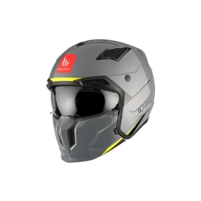 Image de Casque moto cross simple ecran transformable avec mentonniere amovible MT Helmets Streetfighter Sv Uni (Ece 22.06)