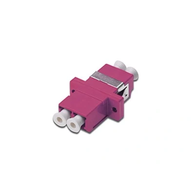 Image de DIGITUS Coupleur fibre optique LC / OM4 multimode technique de réseau couleur violet