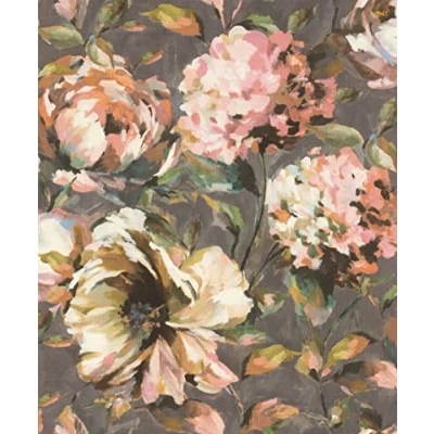 Image de Papier peint intissé RASCH Florentine III fuchsia fleurs / floral raccord sauté 32 cm