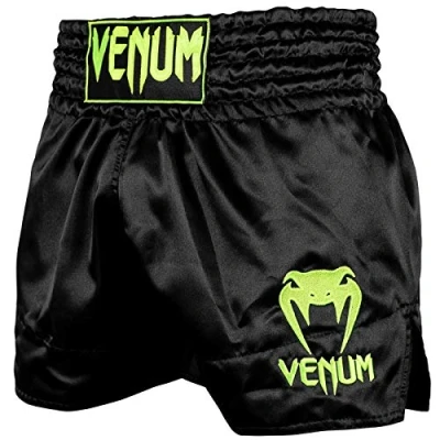 Image de Шорты для тайского бокса Venum Classic Черный/Нео желтый