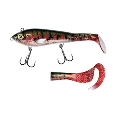 Image de Abu Garcia Svartzonker McHybrid leurre de pêche Hybride Souple et Dur pour la du brochet, Perche Truite en Eau Douce salée, Red Sucker 20 cm