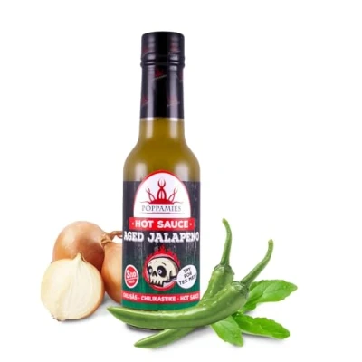 Image de Poppamies Sauce pimentée au Jalapeno vieilli Sans Gluten Lactose Vegan Piquant : 3/10 150ml