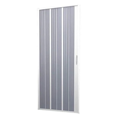 Image de Forte: Mur de douche Flex à soufflet en PVC, anticalcaire, réductible, résistant aux chocs, kit complet, 80L x 185H, blanc