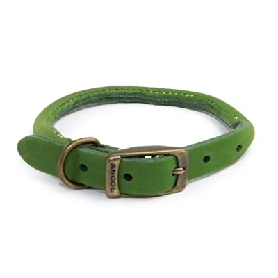 Image de Ancol Timberwolf Collier Rond en Cuir Vert 45 54 cm Taille 6