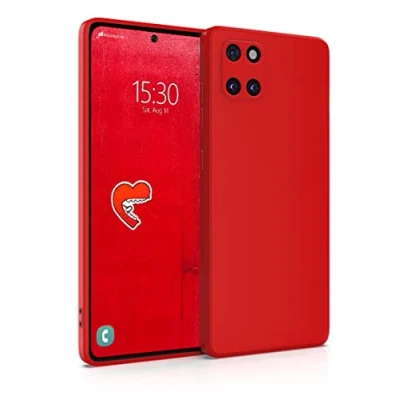 Image de MyGadget Coque pour Samsung Galaxy Note 10 Lite Case TPU Souple &amp; Soft Cover Protection Extra Fine Légère Étui Coloré Anti Choc et Rayures Rouge