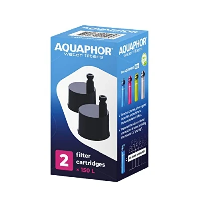 Image de AQUAPHOR Lot de 2 filtres City Bottle Filtre le chlore et les impuretés Restez hydraté lors vos déplacements