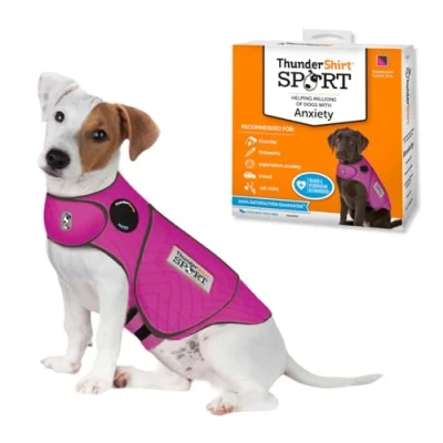 Image de Thundershirt Dogs Veste Anti anxiété pour Chien Fuchsia Taille S 6,8 à 11,3 kg
