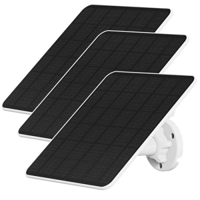 Image de NIVIAN Lot de 3 panneaux solaires pour caméras sécurité IP Installation facile avec support réglable Puissance optimale 6 W en faible luminosité Compatible Ezviz C3A et BC1C