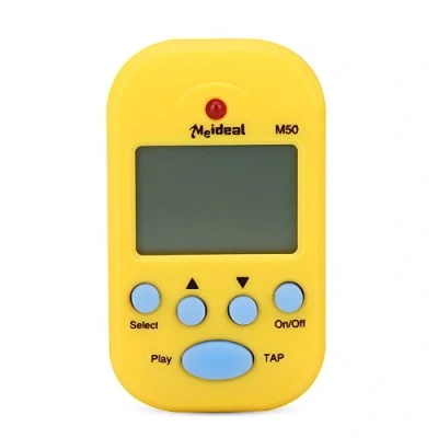 Image de Mini métronome M50 Dilwe à écran numérique ACL pour piano, violon, guitare et tambour, jaune