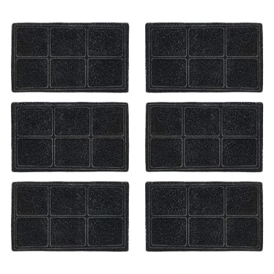 Image de Iris Ohyama, Filtre pour fontaine à eau de remplacement au charbon actif d&#039;origine végétale Chien, Chat, 6 pièces, L15.3 x P9.3 H6 cm, PWF Filter, Gris