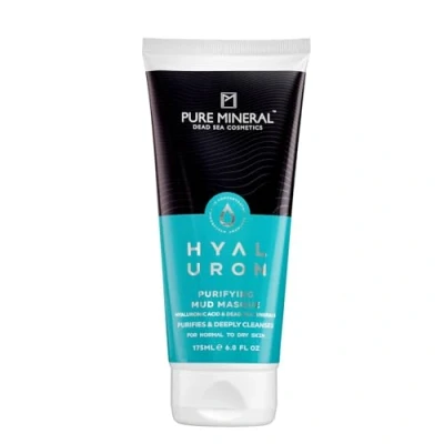 Image de Pure Mineral Masque à la Boue Purifiant pour Peaux Normales Sèches Minéraux Mer Morte, Hydrate et Nettoie, Texture Agréable Sans silicones, sulfates, parabènes 175ml