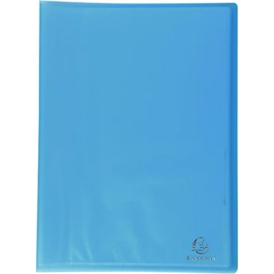 Image de Exacompta Réf. 85468E 1 Protège documents Chromaline 40 pochettes cristal lisse 80 vues pour A4 dim 24 x 32 cm couverture en polypro translucide semi rigide couleur turquoise