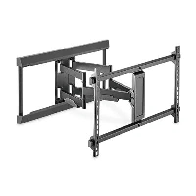 Image de DIGITUS Support TV Mural Full Motion pour téléviseurs ou moniteurs 37 80&quot; Charge Max. 60 kg VESA 200x100 à 600x400 Extensible, pivotant, inclinable Gestion des câbles intégrée Noir