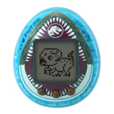 Image de Bandai Tamagotchi Nano Jurassic Blue Version Bleue Dino Mosasaurus Animal Interactif Petit Format Dinosaure Virtuel à élever Jouet Enfant 8 Ans et + NT90996