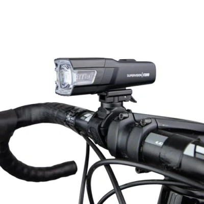 Image de ZEFAL Supervision F200 Éclairage Avant LED Lumière Velo Lampe Rechargeable USB C de Vélo Ville et Loisirs 2 Modes d&#039;Éclairage 200 Lumens 137 g