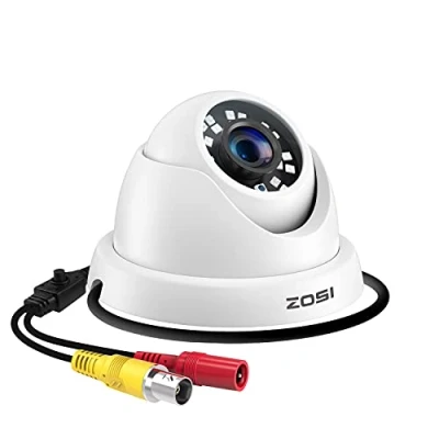 Image de ZOSI 1080p 2.0MP Caméra de Surveillance en Dôme Objectif 3.6mm Haute Résolution 1920TVL Vision Nocturne 65ft (20m) Uniquement pour Le TVI Système CCTV