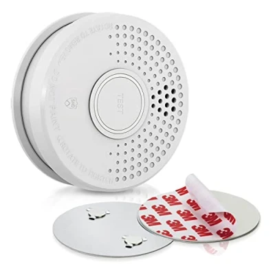 Image de SHD by OneConcept Detecteur de Fumée, 1x Alarme Incendie Détecteur Fumée pour la Maison, Bureaux, Fumee Cuisine à Capteur Optique avec Fonction Test et Silencieux, Détecteurs