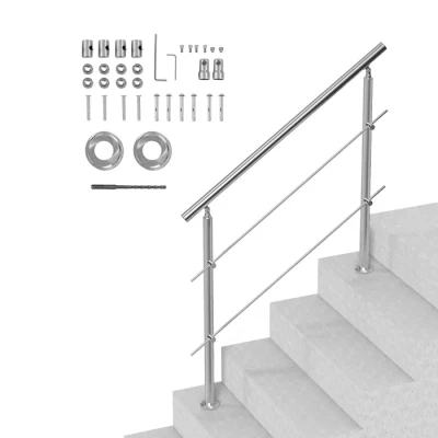 Image de VEVOR SSH 1S 120 2 Rampe Escalier, Blanc