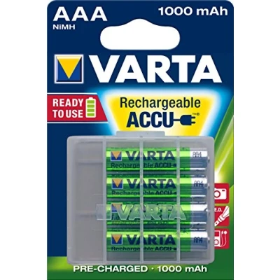 Image de Varta 1000 AA ACCU R2U Rechargeable Battery with Storage Box (Pack of 4)