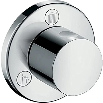 Image de hansgrohe Set de finition pour robinet d&#039;arrêt et inverseur Trio/Quattro solution encastrée, chromé, 15932000