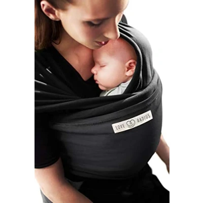 Image de Love Radius &quot;L&#039;Originale JPMBB&quot; Écharpe de portage NOIR poche Anthracite