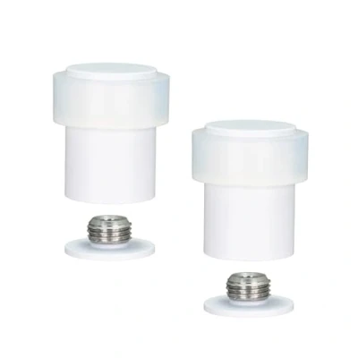 Image de EVI Herrajes Lot de 2 butées porte avec base filetée en caoutchouc silicone naturel et acier inoxydable vis + cheville fixation Modèle I 181
