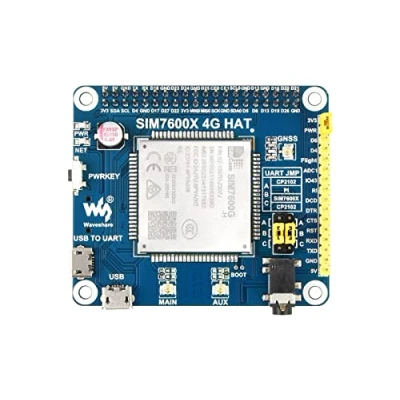 Image de Waveshare 4G/3G/2G/GSM/GPRS/GNSS Hat for Raspberry Pi Jetson Nano Based on SIM7600G H Supports LTE CAT4 up to 150Mbps Downlink Data Transfer The Global Version Positioning Module