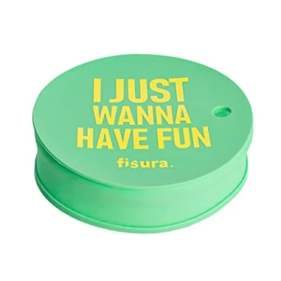 Image de Fisura Lot de 5 capote verre anti drogue &quot;fun&quot;. Protège boisson débordement vert original. Capuchon réutilisable. Protection gobelet en silicone BPA free. pièces.