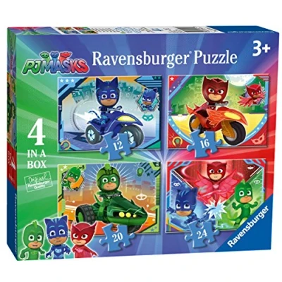 Image de Ravensburger PJ Masks 4 puzzles dans une boîte (12, 16, 20, 24 pièces) pour enfants à partir de 3 ans, 6974, 0