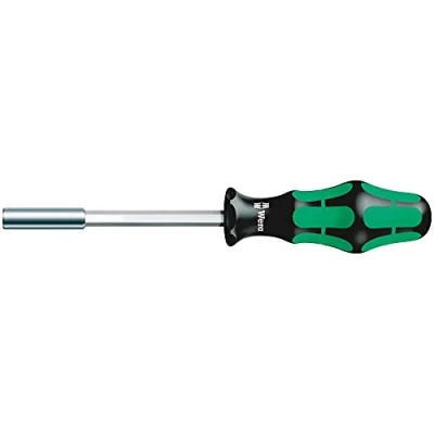 Image de Wera 05051005001 810/1 Porte embouts avec jonc d&#039;arrêt, 1/4 pouce x 120 mm, Noir/vert 234 42 40 mm