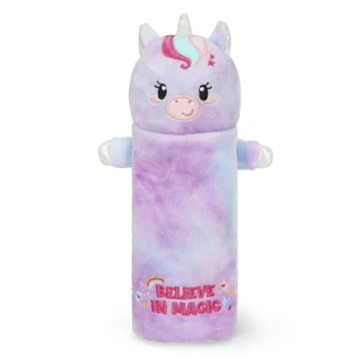 Image de LEGAMI Trousse Super Soft, Thème Licorn, Étui Moelleux, Carton avec Dessin à colorier Inclus, 100% Polyester, Doux étui