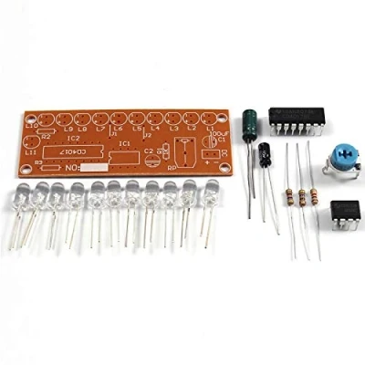 Image de Module LED Kit DIY NE555 + CD4017 Smart Electronics Kits Lumière stroboscopique Eau qui coule léger pour la formation de production électronique