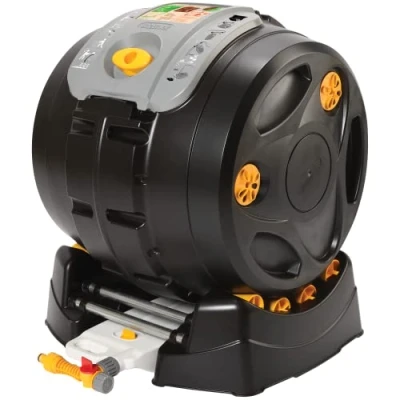 Image de HOZELOCK Composter Easymix 2en1 : 100L Rotarif pour un Brassage Facile des Déchets, 3x Plus Rapide qu&#039;un Classique (8 Semaines), Récupérateur de Jus Compost [4001 0000]