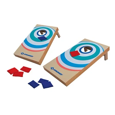 Image de Schildkröt Cornhole Set, Ensemble en Bois MDF Certifié FSC, avec 2 Planches (52 x 30 14 cm) et 8 Sacs de Sable, Jeu à Lancer pour l&#039;Intérieur l&#039;Extérieur, 970317