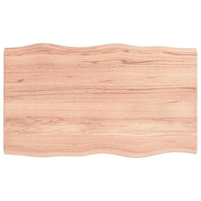 Image de vidaXL Dessus de Table, Remplacement du Plateau Table avec Bord Vif, Tableau Bricolage Intérieur, Bois Massif Traité Bordure Assortie