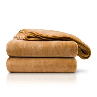 Image de Amago Couverture Extra Douce, Sensation Cachemire, 180 x 220 cm Sable