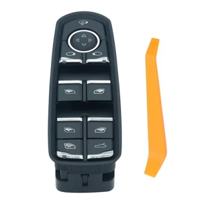 Image de ZEALfix Interrupteur Commande Leve vitre， Bouton électrique pour fenêtre 7PP959858MDML Macan Cayenne Panamera