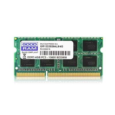Image de GOODRAM DDR3 4 Go SO DIMM 204 broches 1333 MHz PC3 10600 CL9 1.5 V mémoire sans tampon non ECC